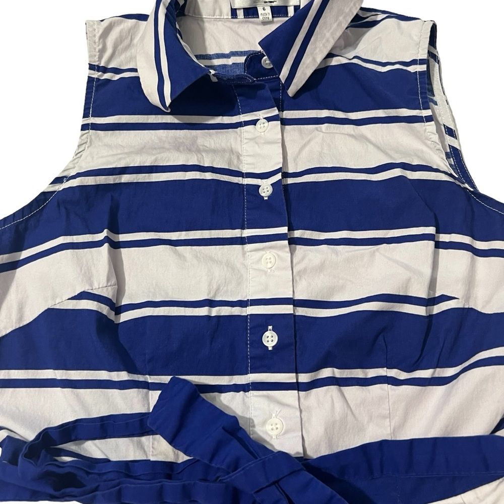 Milly - Womens Nautical Style A-line Dress Sz. 6 - Picture 6 of 11